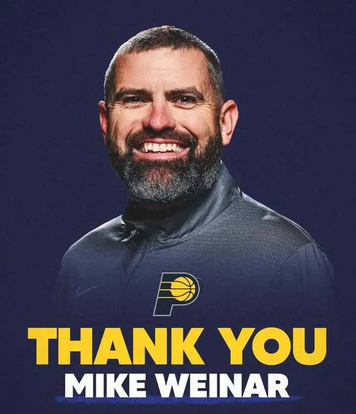 步行者宣布助教韦納(nà)尔离队，被誉爲(wèi)球队进攻技战术核(hé)心