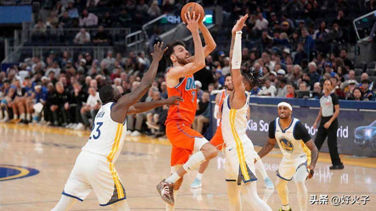 哈哈，勇士与雷霆比赛后，格林的儿子請(qǐng)求与切特·霍姆格伦见面